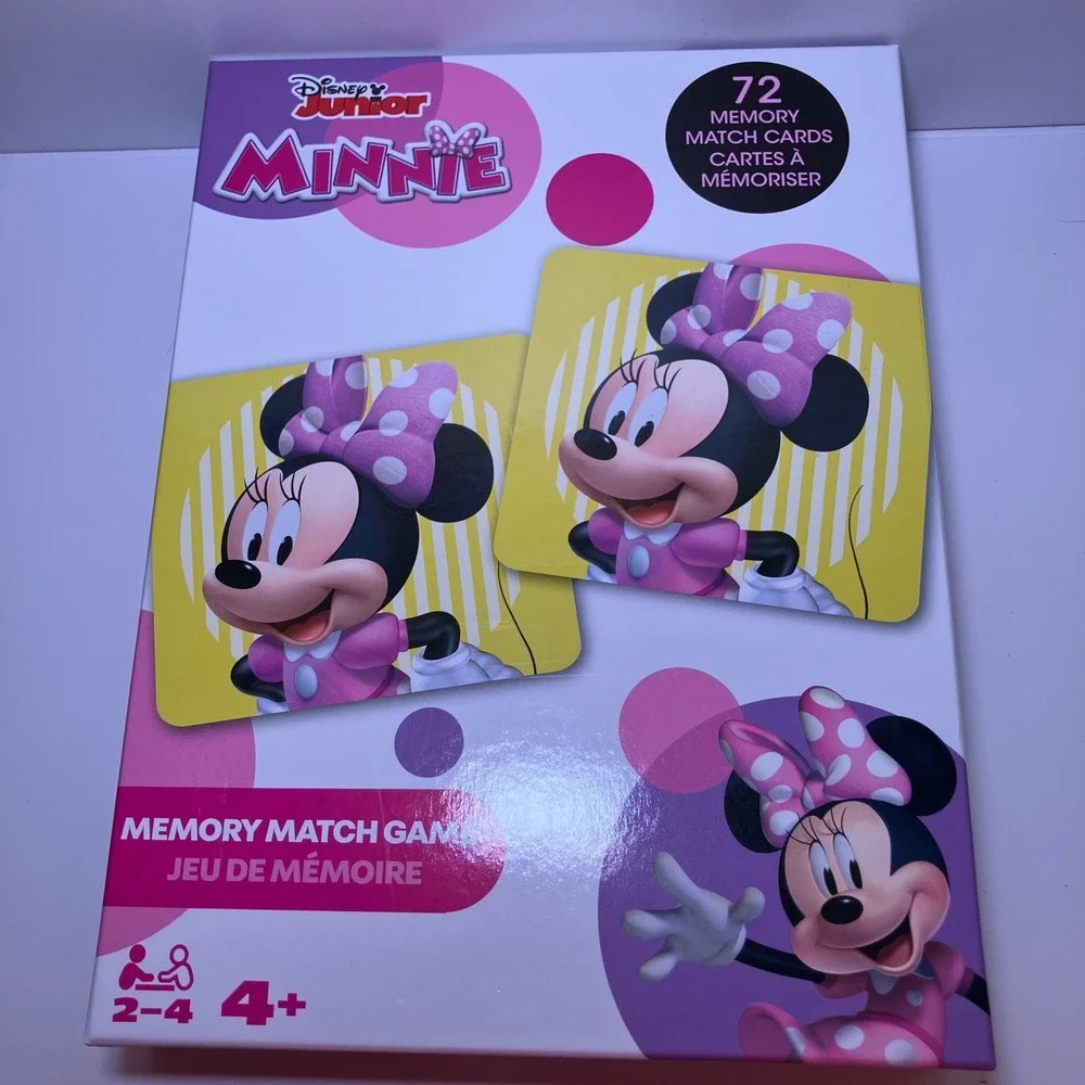 Disney Junior Minnie Mouse Memory Match Game 72 Cards Ages 4+